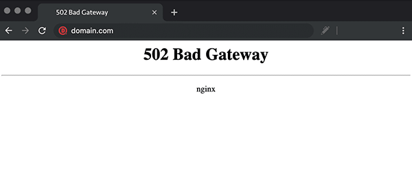什么是502 Bad Gateway