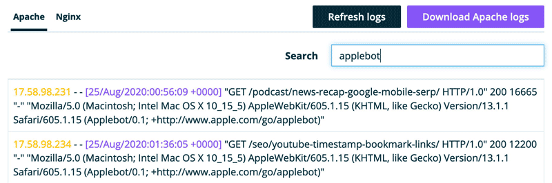 苹果SEO - Applebot一直在爬网